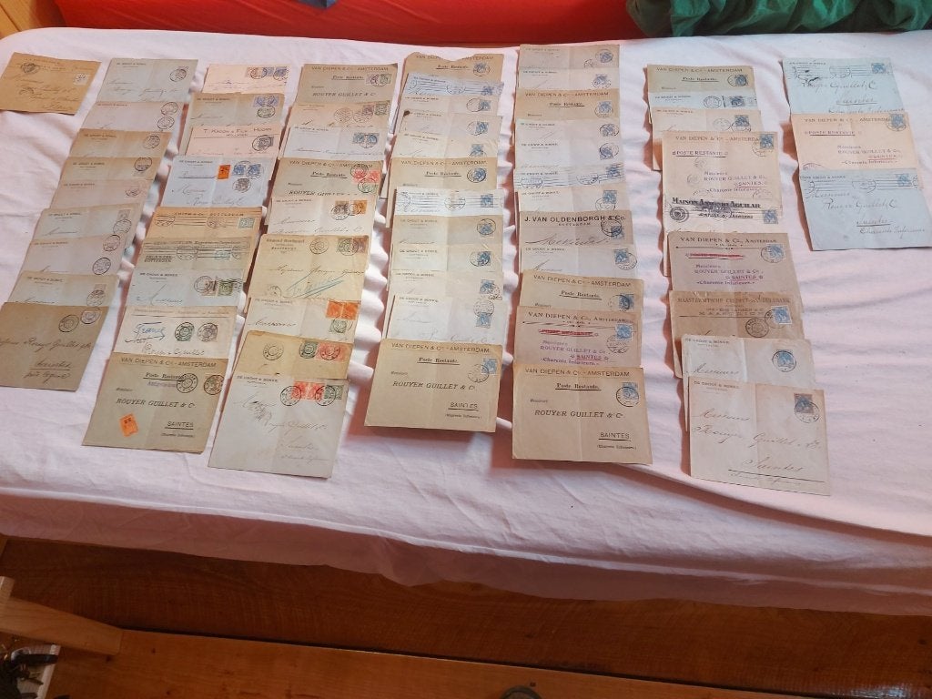 Zeer oude enveloppen poststukken compleet m zegels, Postzegels en Munten, Ophalen of Verzenden, Overige typen