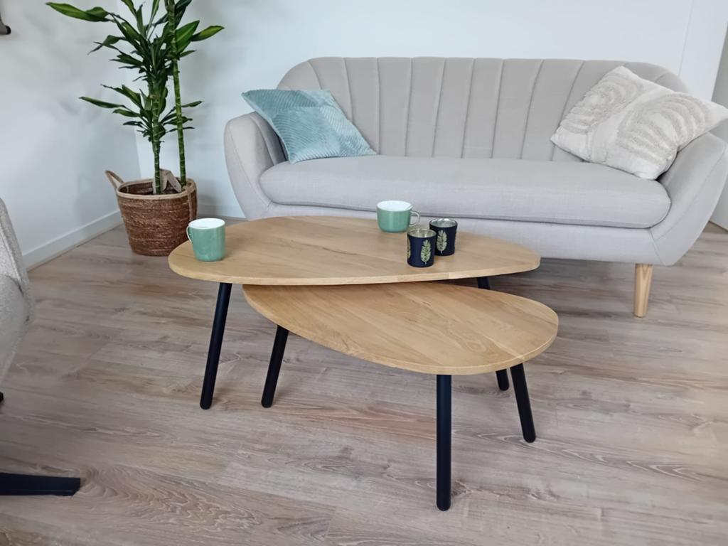 Diverse eiken salontafels - Maatwerk mogelijk, Ophalen, 50 tot 100 cm, Nieuw, 50 tot 100 cm