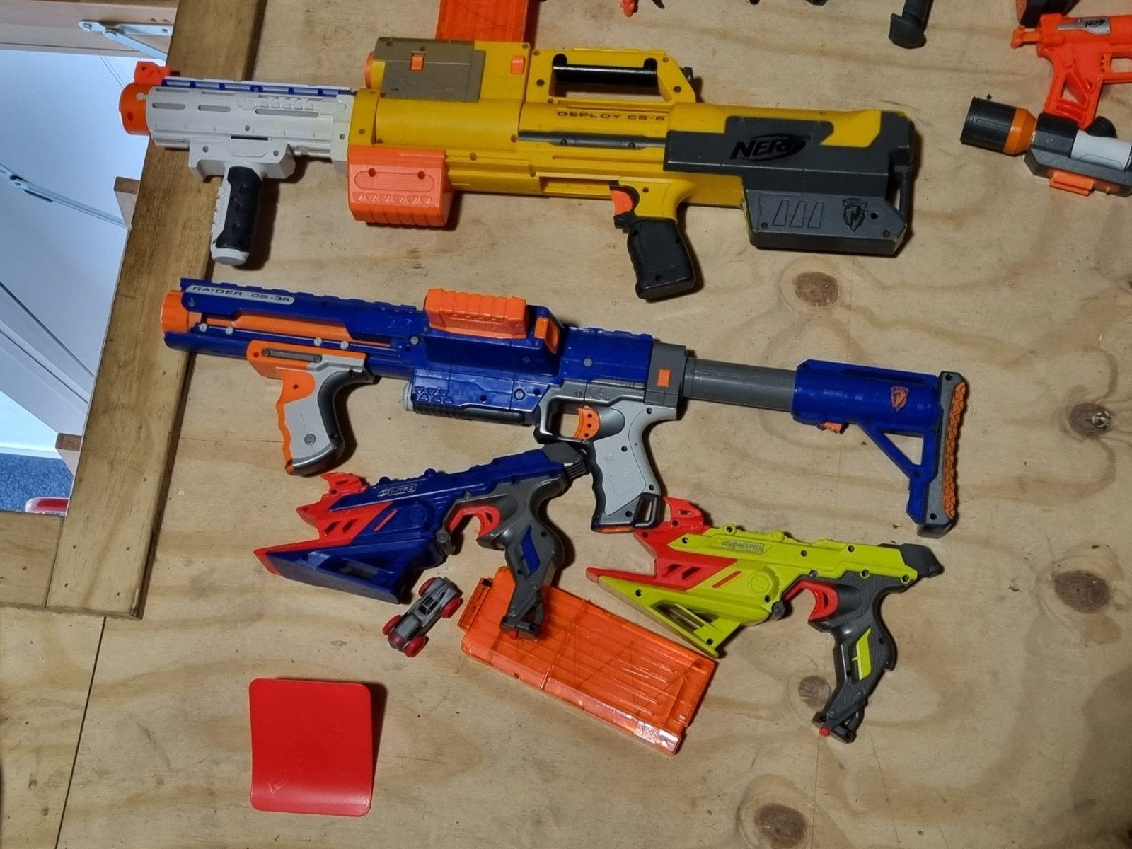 nurfs geweren, Ophalen, Gebruikt