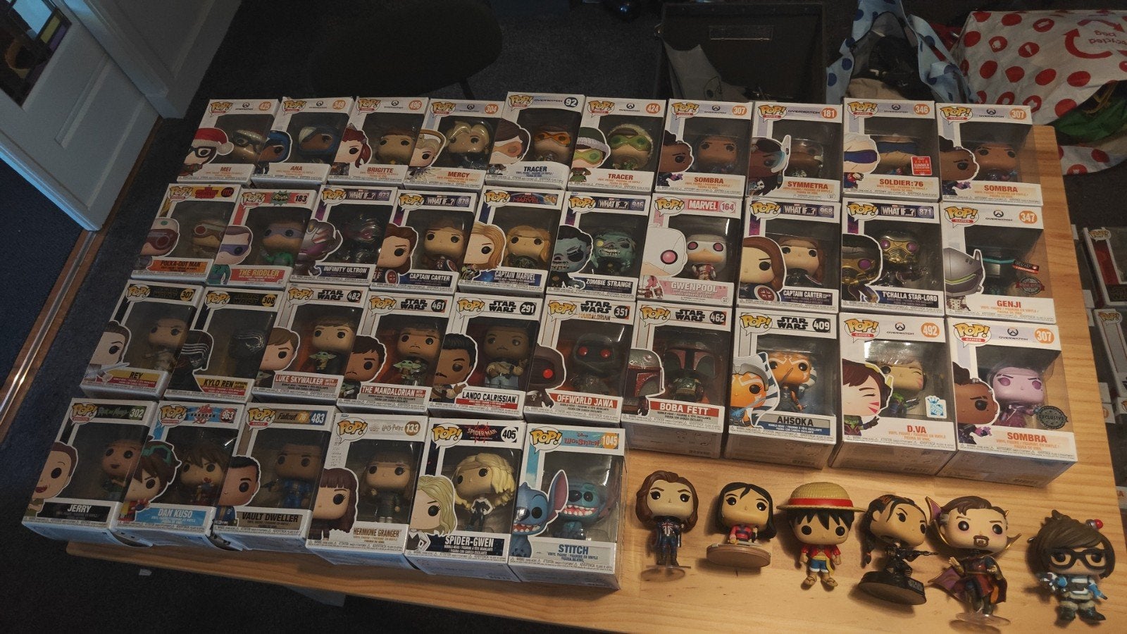 Grote collectie Funko Pop! figuren (Star Wars, Overwatch), Ophalen, Gebruikt