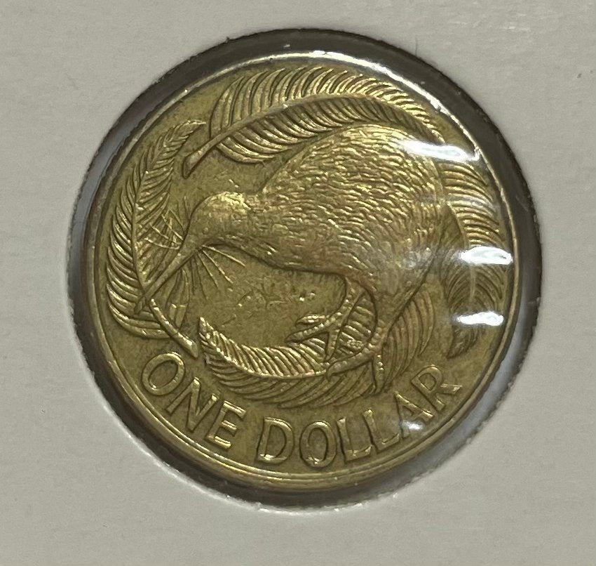 1 dollar Nieuw Zeeland 1990, Postzegels en Munten, Munten | Oceanië, Ophalen of Verzenden