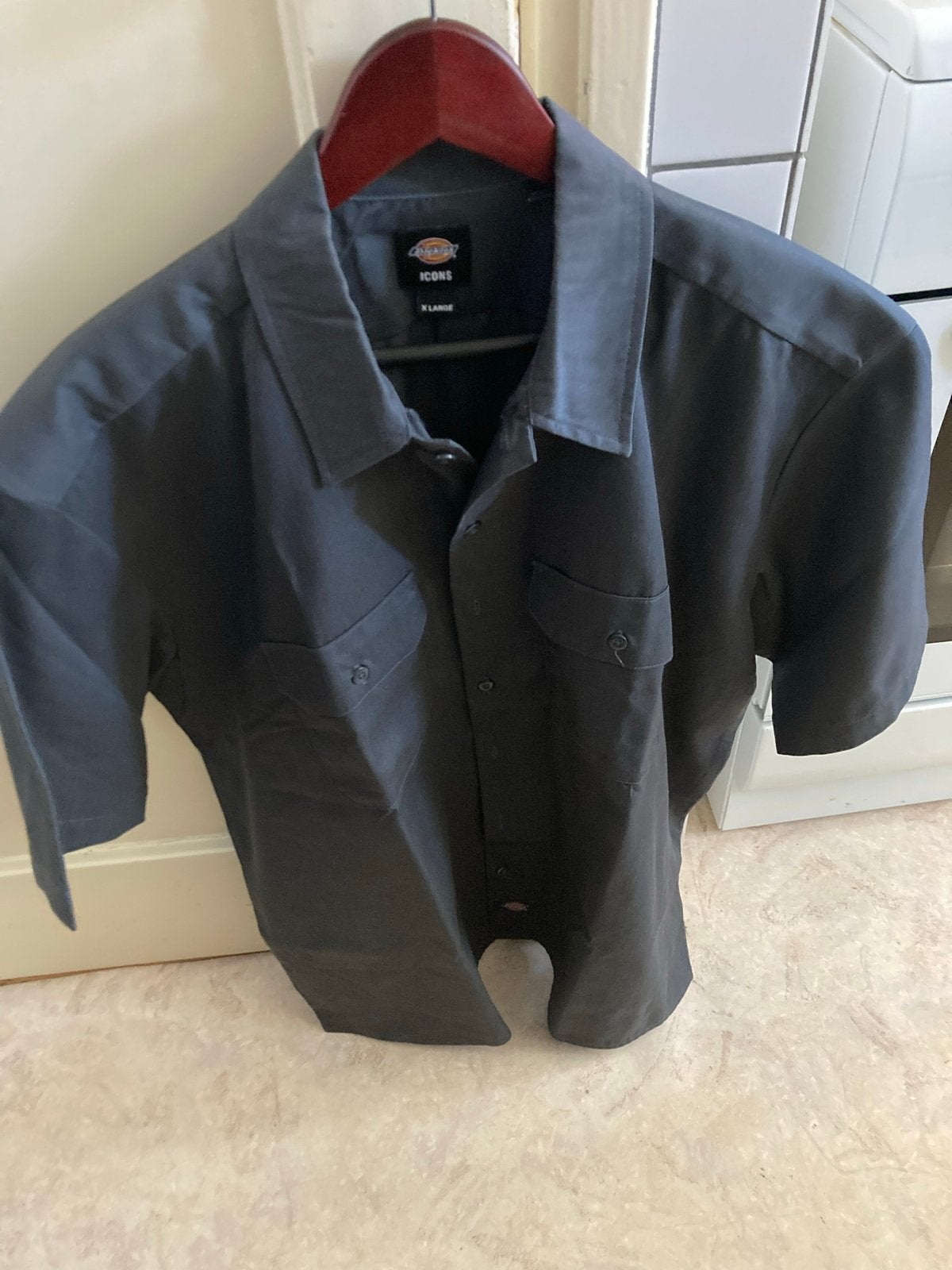Dickies ICONS  grijs Werkoverhemd - Maat XL, Verzenden, Nieuw, Grijs, Halswijdte 43/44 (XL)