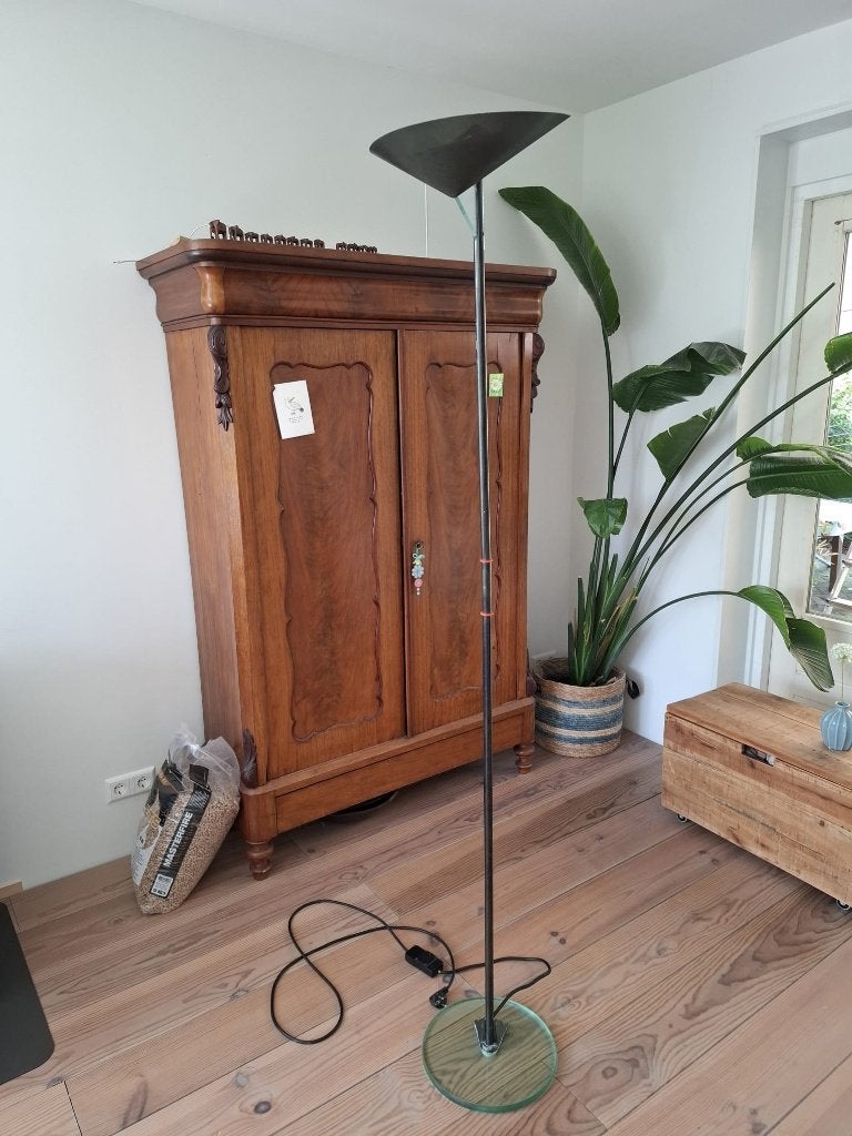 vintage vloer lamp Antonangeli  demetra, Ophalen, Gebruikt, Overige fittingen, Glas