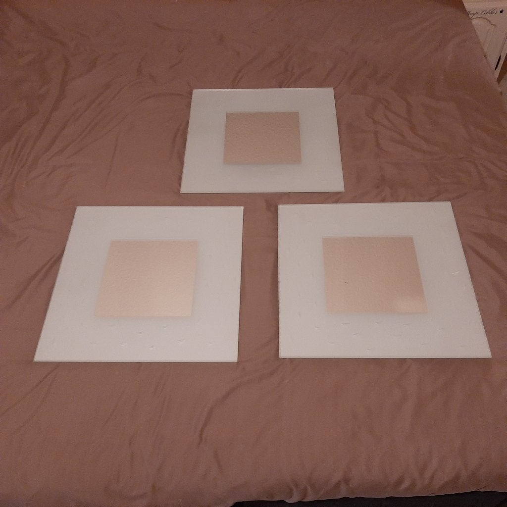 Spiegel set van 3. Maat 40x40 cm., Ophalen, Minder dan 50 cm, Vierkant, Zo goed als nieuw