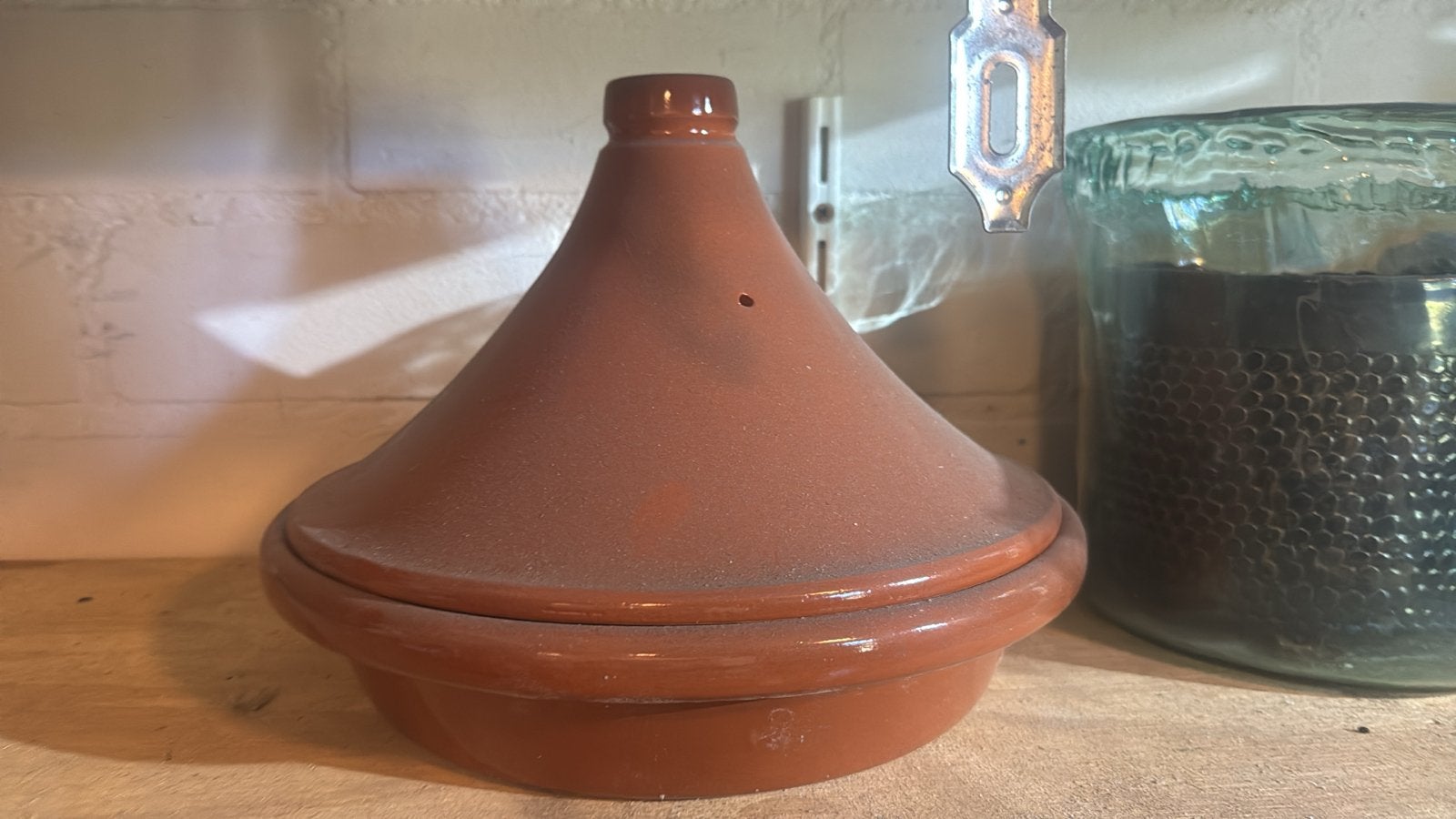 Traditionele Tagine - Aardewerk Kookpot, Ophalen of Verzenden, Steen/keramiek, Bruin, Overige typen
