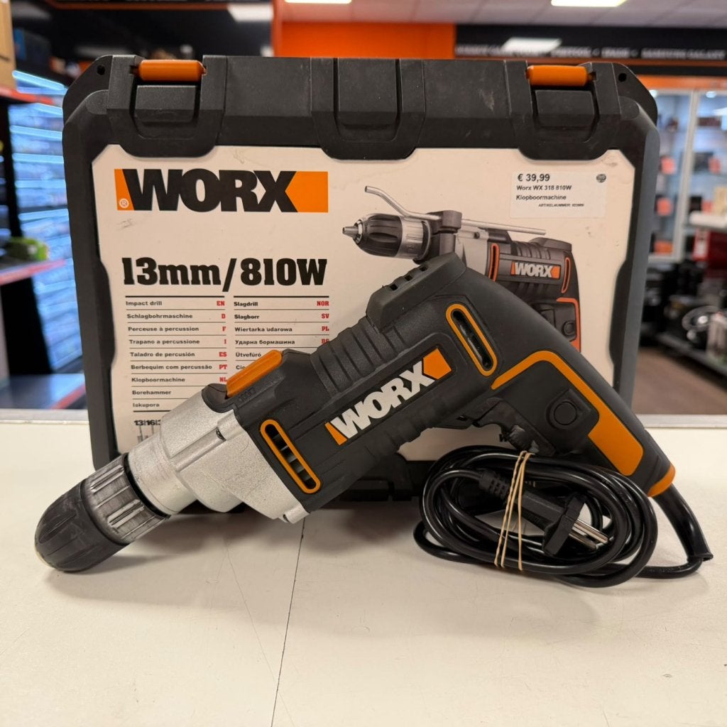 Worx WX 318 810W Klopboormachine, Doe-het-zelf en Verbouw, Worx, Zo goed als nieuw, Support@worx.com, 14675 128th Ave NE, Suite 120
Woodinville, WA 98072
USA