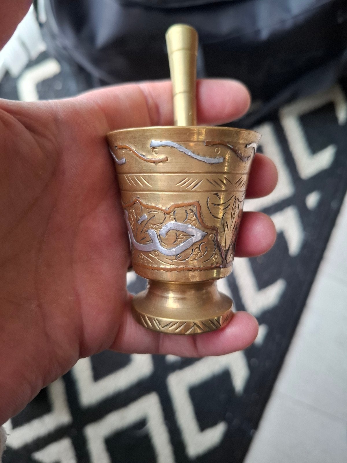 vijzel met stamper, Ophalen of Verzenden