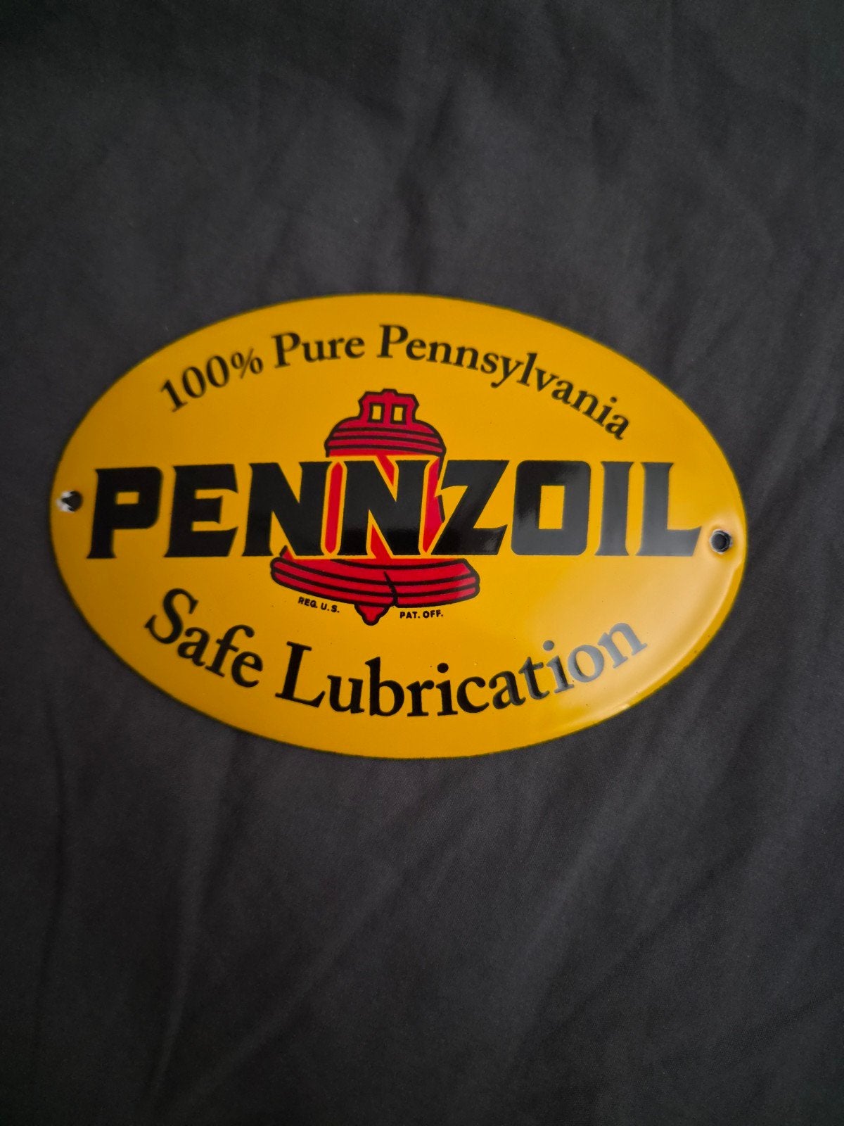Emaille bord Pennzoil, Verzamelen, Merken en Reclamevoorwerpen, Ophalen of Verzenden, Reclamebord