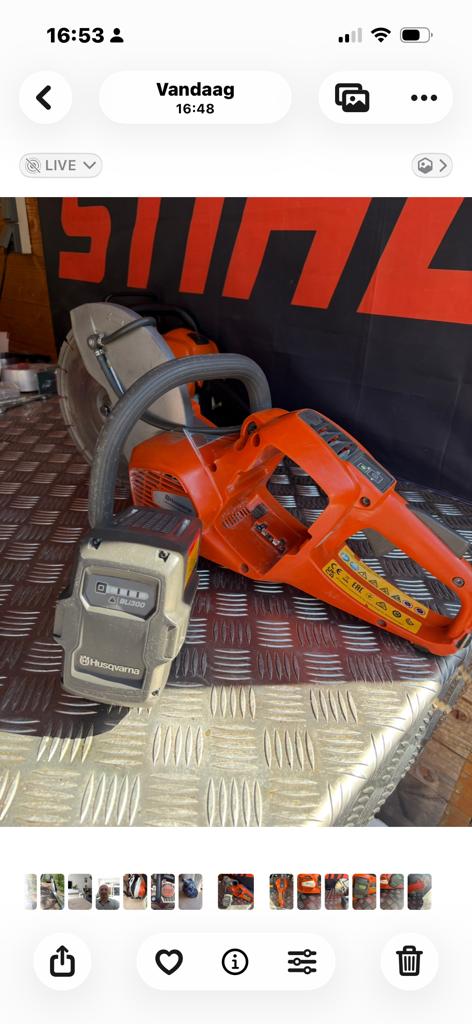 Husqvarna K 535i  Betondoorslijper - Bj 2023, Ophalen, Gebruikt