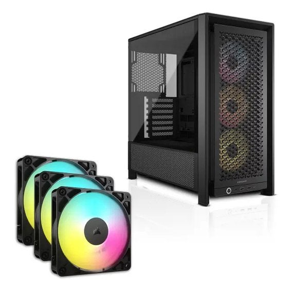 ZGAN Corsair Frame 4000D RS Mid-Tower PC Case inc Fans, Computers en Software, Ophalen, Zo goed als nieuw