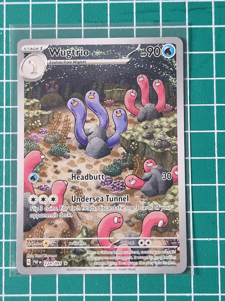 Pokémon kaart, Wugtrio, #224/091, Paldean Fates, Ophalen of Verzenden, Zo goed als nieuw