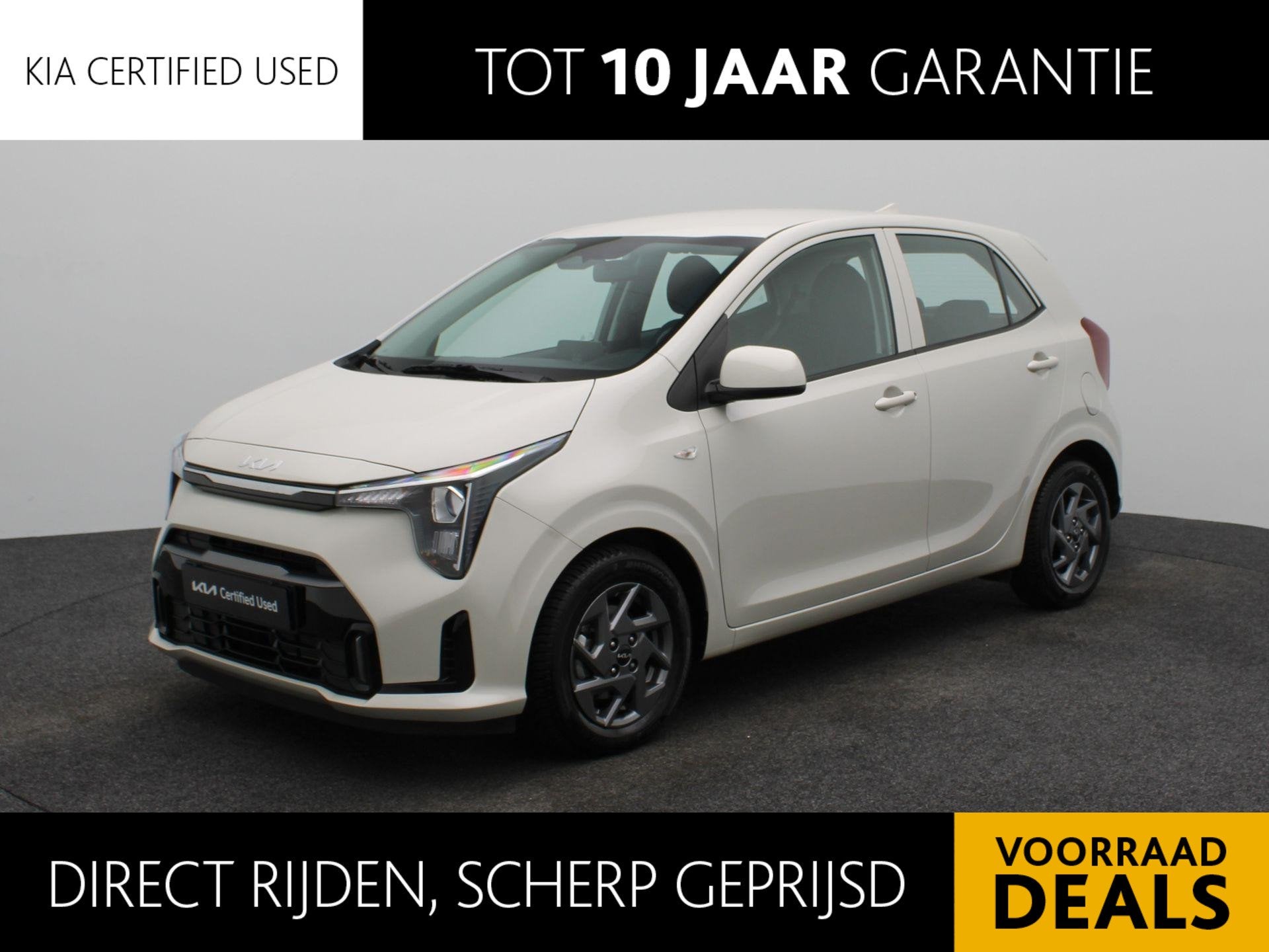 Kia Picanto 1.0 DPI DynamicLine | Stoelverwarming | Stuurver, Auto's, 12 maanden, Stof, Euro 6, Geel