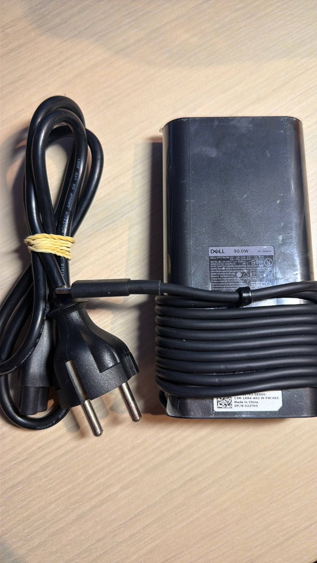 90w Dell Laptop adapter USB-C, Computers en Software, Ophalen of Verzenden, Zo goed als nieuw, Dell