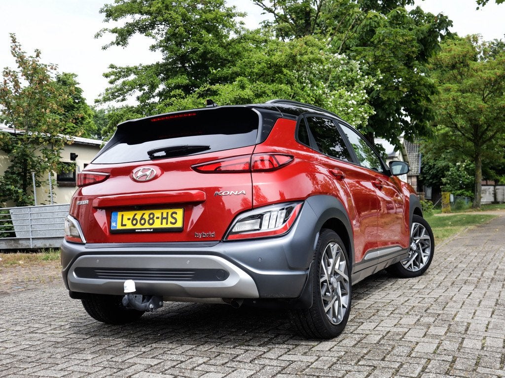 Hyundai KONA 1.6 GDI HEV Premium 1e-Eig. & Dealer-Onderh BOV, Auto's, Hyundai, 12 maanden, Gebruikt, Automatische klimaatregeling