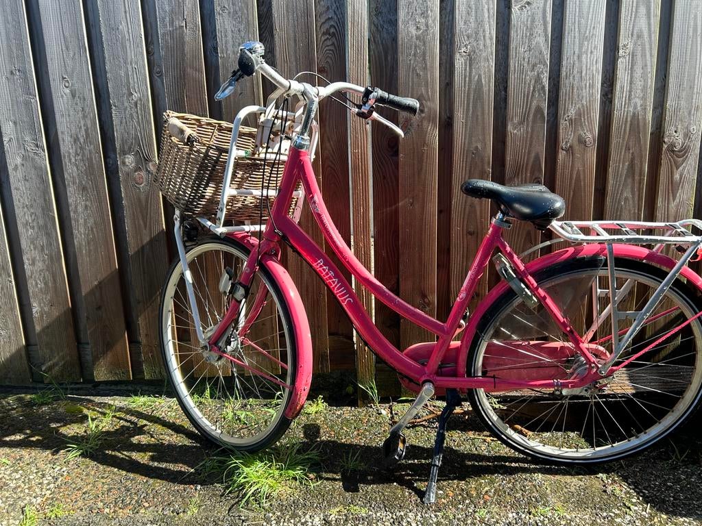 Kleine roze damesfiets Batavus Lento 28 inch, Fietsen en Brommers, Fietsen | Dames | Omafietsen, Ophalen, Gebruikt, 47 tot 50 cm