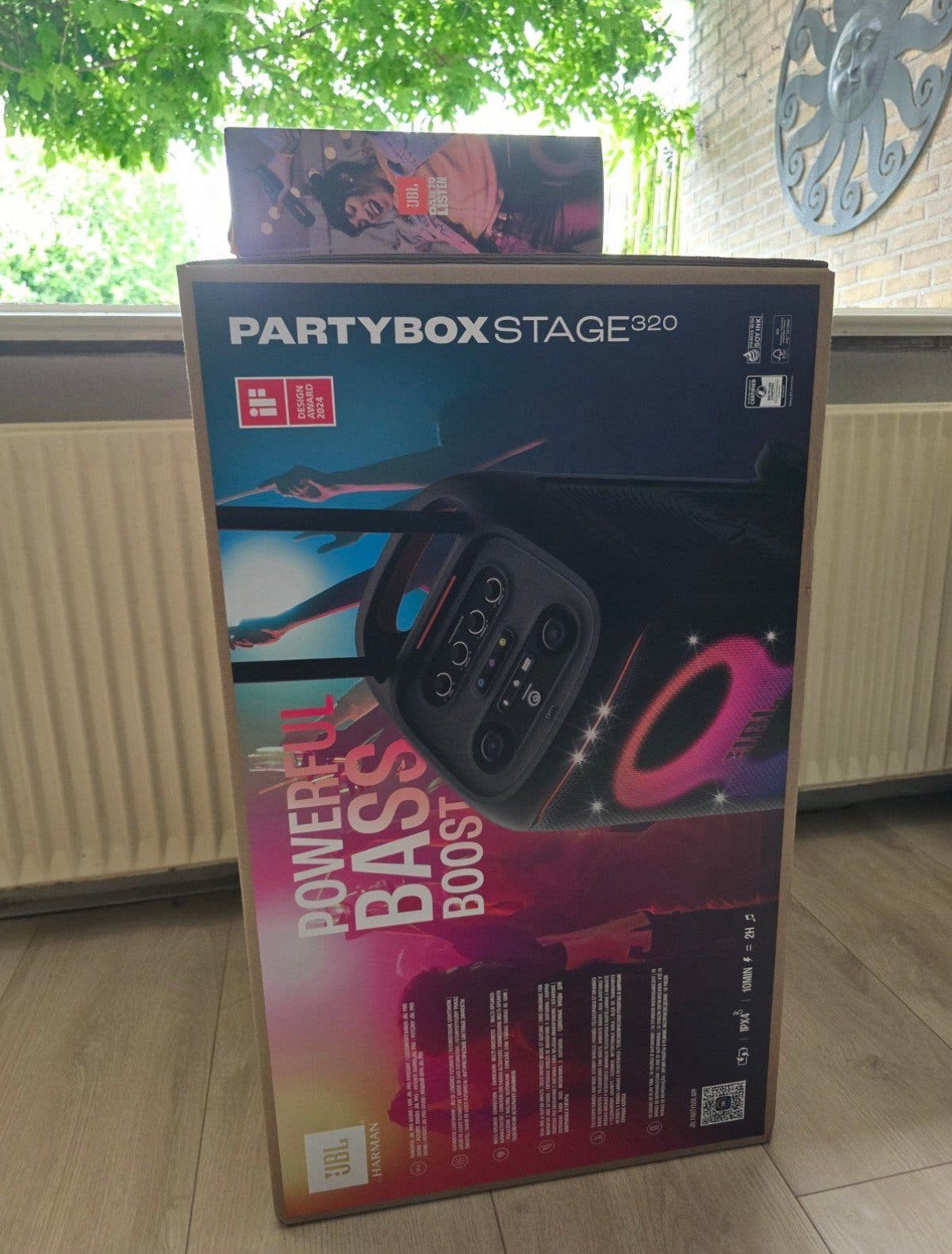 JBL PartyBox Stage 320 + 2 JBL Microfoons | Nieuw in doos, Ophalen, Bluetooth, JBL, Overige typen