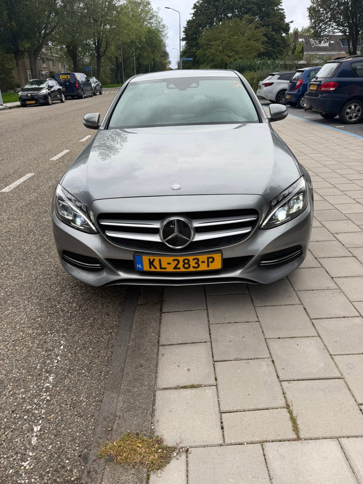Mercedes-Benz C-Klasse C200 2.0 135KW Aut7 2014 Grijs, Auto's, 1800 kg, Zwart, 4 cilinders, 1365 kg