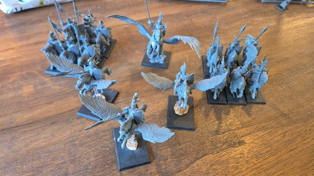 Bretonnia knight legertje - Warhammer the Old World, Verzenden, Zo goed als nieuw, Warhammer, Figuurtje(s)
