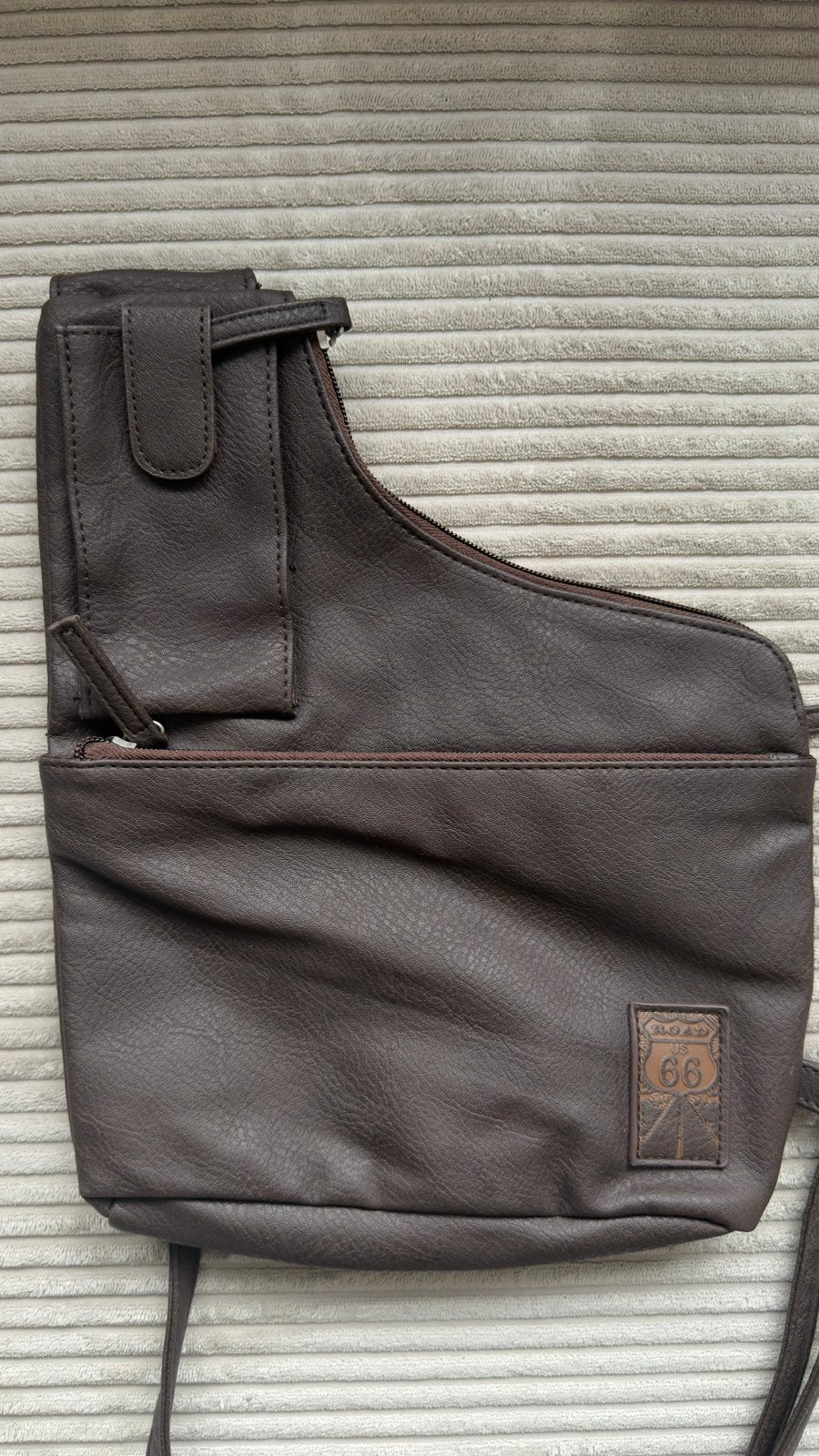 Schoudertas, route 66, bruin, Atlas for men, nooit gebruikt, Ophalen of Verzenden, Nieuw, Bruin, Overige merken