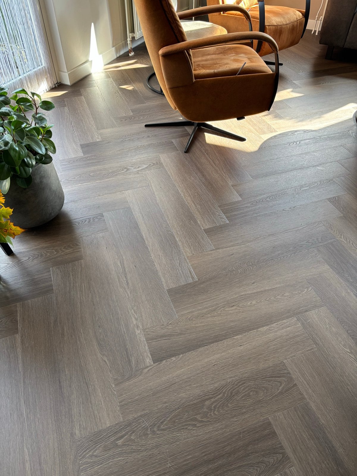 Ambiant Spigato Estino Visgraat PVC Vloer - Silent Rigid Cli, Ophalen, Kunststof, 50 tot 150 cm, Overige typen