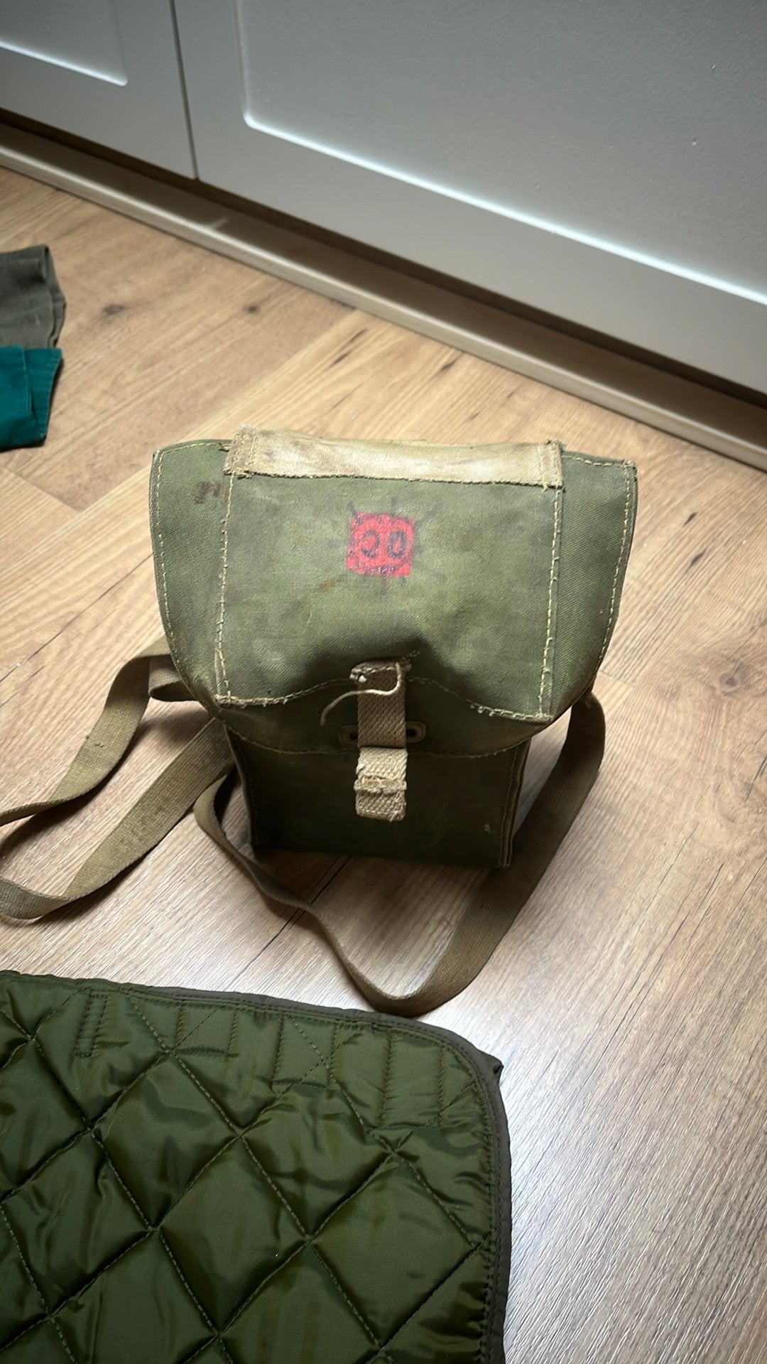 Originele engelse gasmaskertas, Verzamelen, Militaria | Tweede Wereldoorlog, Ophalen of Verzenden, Landmacht, Engeland, Overige typen
