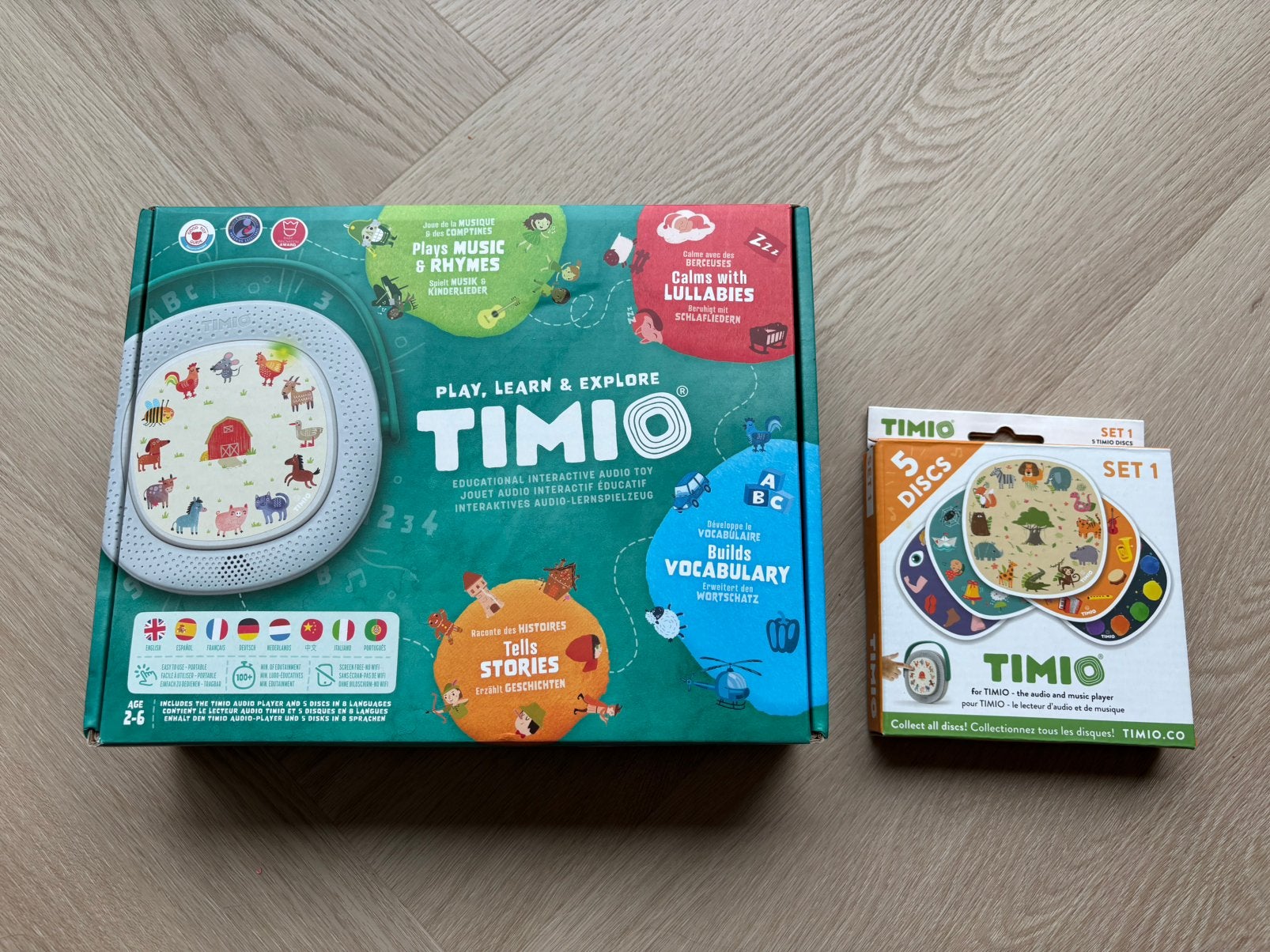 Timio audio speler met 10 discs, Kinderen en Baby's, Speelgoed | Educatief en Creatief, Ophalen of Verzenden, Gebruikt, Elektronica