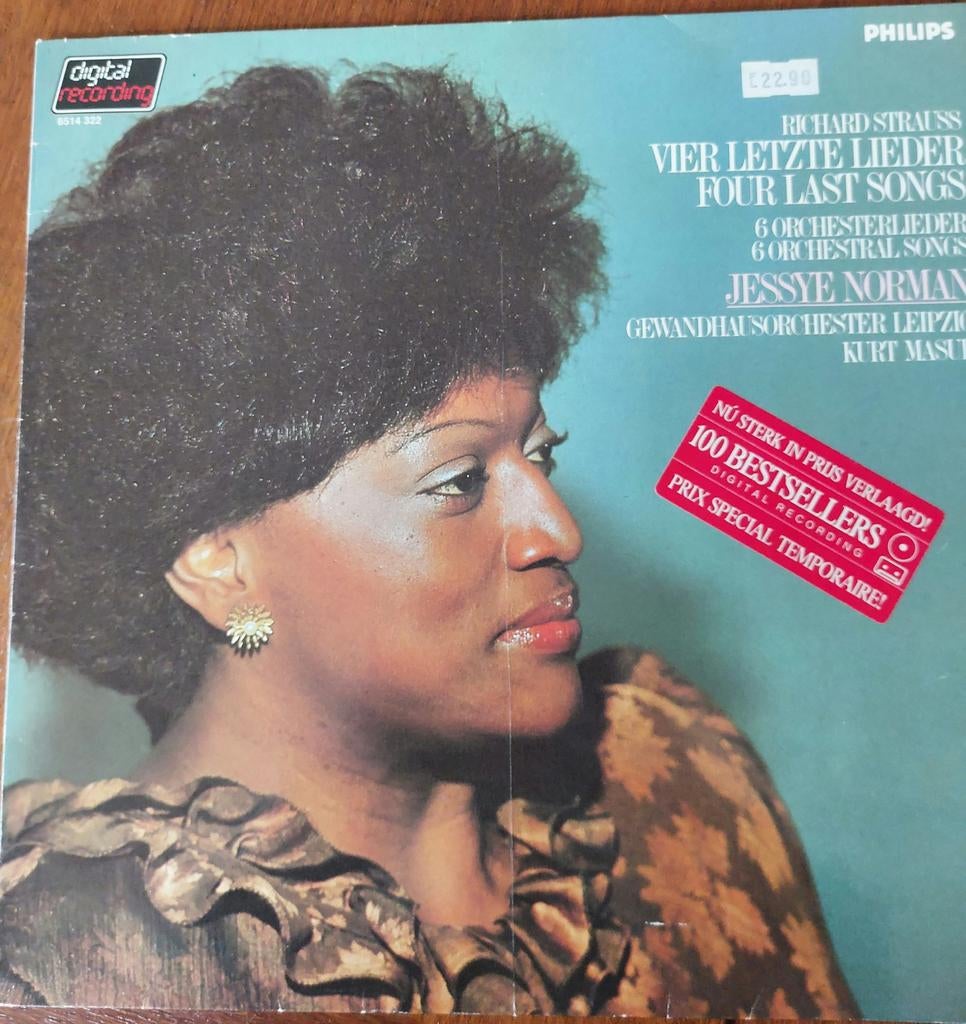 Jessye Norman - Richard Strauss: Vier Letzte Lieder LP, Ophalen, Modernisme tot heden, Gebruikt, Vocaal