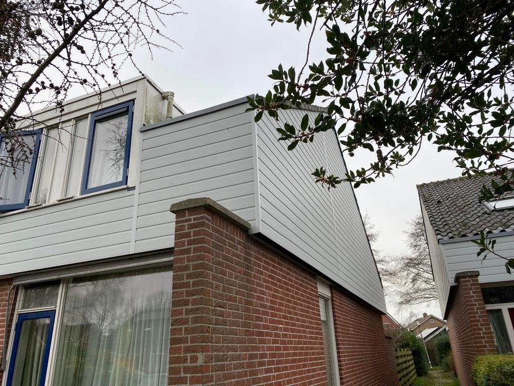 ±100 m2 gevelbekleding profex vellingdeel 135 mm lichtgrijs, Ophalen, Nieuw, Overige materialen