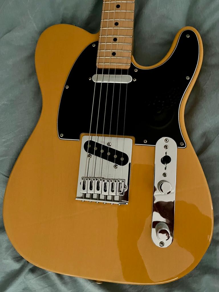 Fender Telecaster player mx 2019 butterscotsch nieuwstaat, Muziek en Instrumenten, Snaarinstrumenten | Gitaren | Elektrisch, Ophalen