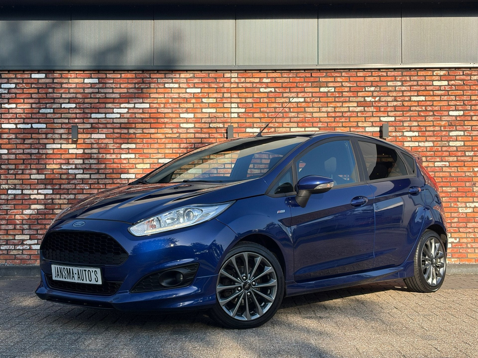 Ford Fiesta 1.0 EcoBoost ST-Line Navi Stoelverw Pdc Clima Vo, Voorwielaandrijving, Gebruikt, Blauw, 23 km/l