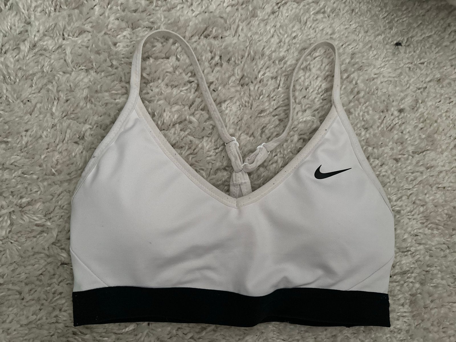 Nike Sportbeha maat S - Zo goed als nieuw, Wit, Ophalen of Verzenden, Maat 36 (S), Fitness of Aerobics