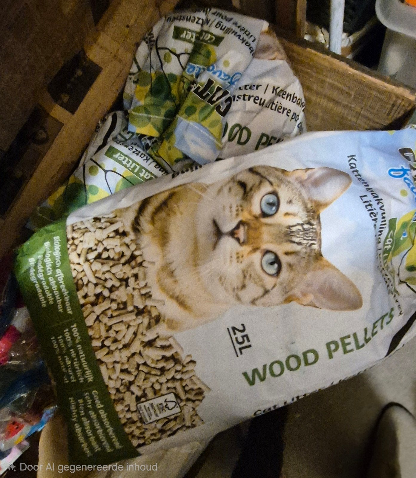 Kattenkorrels, houtkorrels voor kattenbak., Dieren en Toebehoren, Katten-accessoires, Nieuw, Ophalen of Verzenden