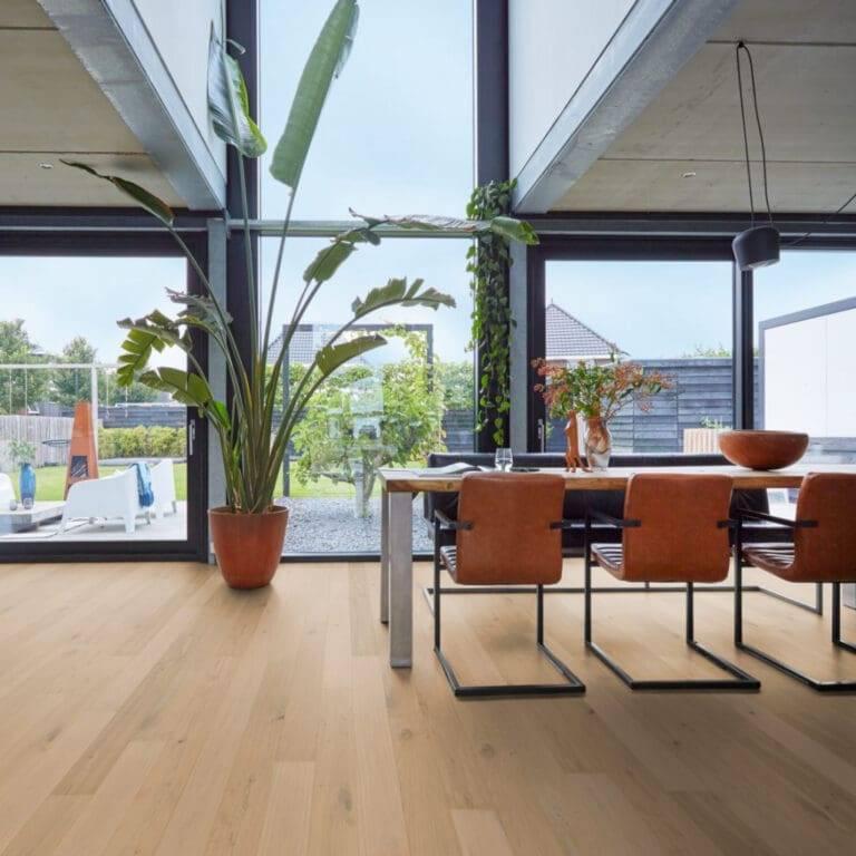 Lamel Parket Reseda Rustiek Blank 5105 - vooraf geoiled, Parket, 75 m² of meer, Nieuw, Ophalen of Verzenden