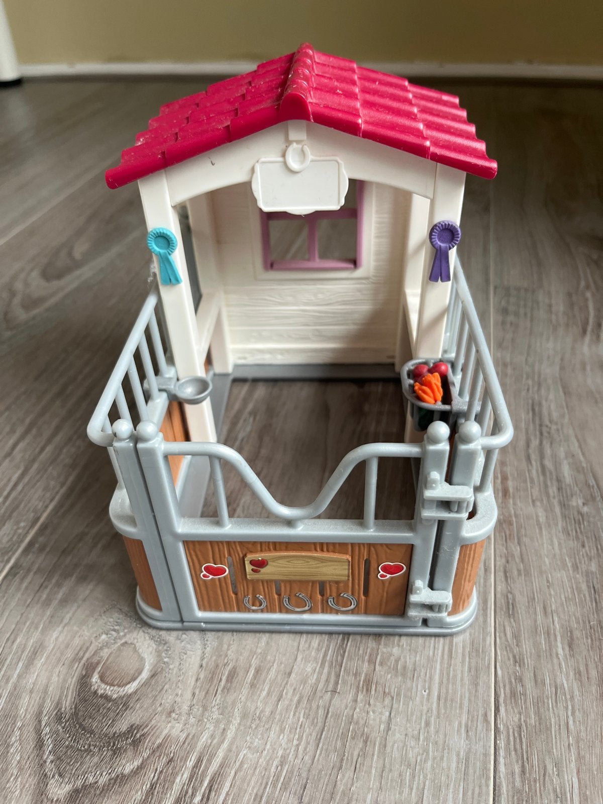 Schleich paardenstal met accessoires, Ophalen of Verzenden, Gebruikt, Jongen of Meisje