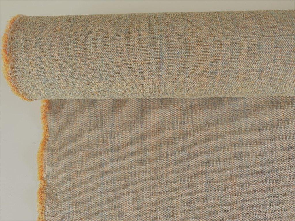 Kvadrat Canvas 2 224; lichtgrijs+oranje; restant meubelstof, Wol, 120 cm of meer, Nieuw, Oranje
