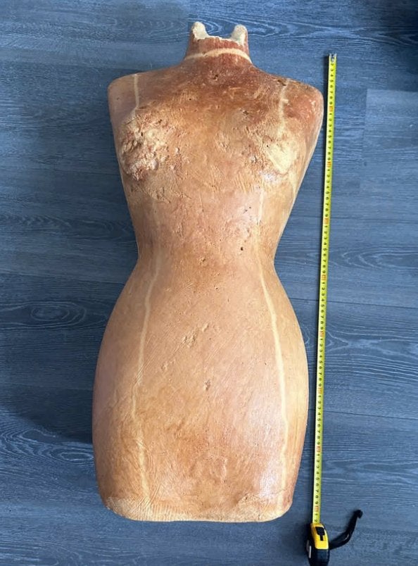 Vintage paspop shabby uniek decoratiestuk mannequin, Ophalen of Verzenden, Gebruikt, Paspop