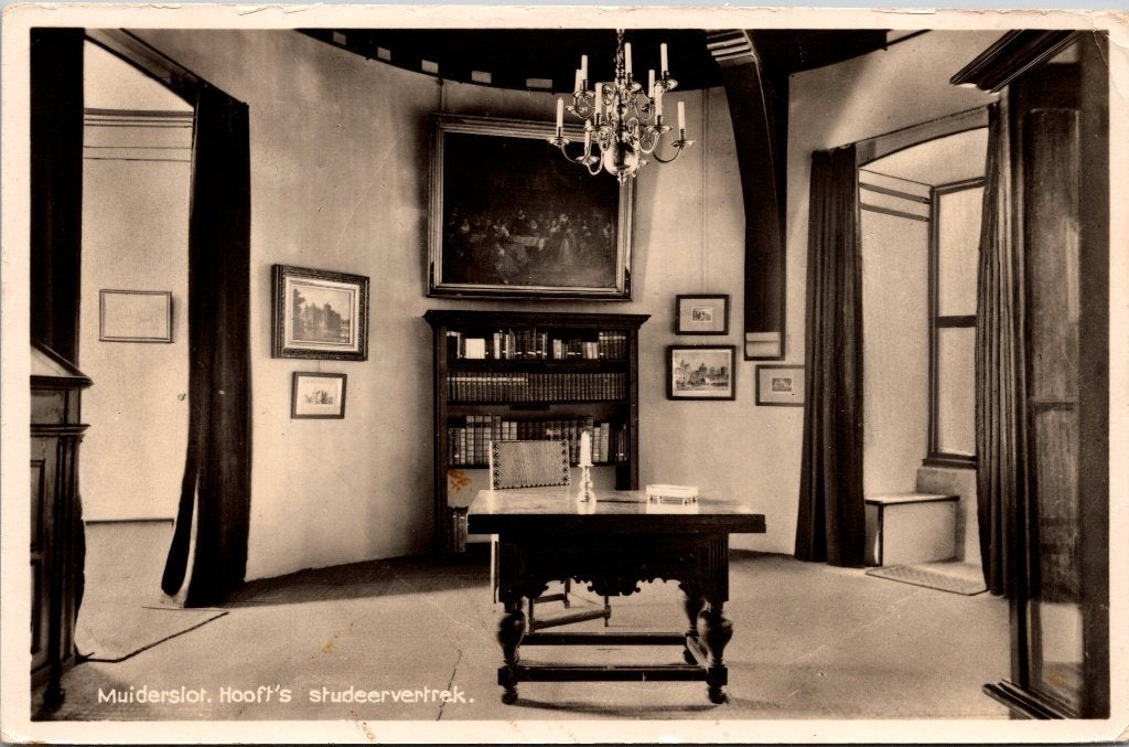 Kasteel Muiderslot Muiden - 12 oude ansichtkaarten II, Verzamelen, Ansichtkaarten | Nederland, Verzenden, 1940 tot 1960, Gelopen
