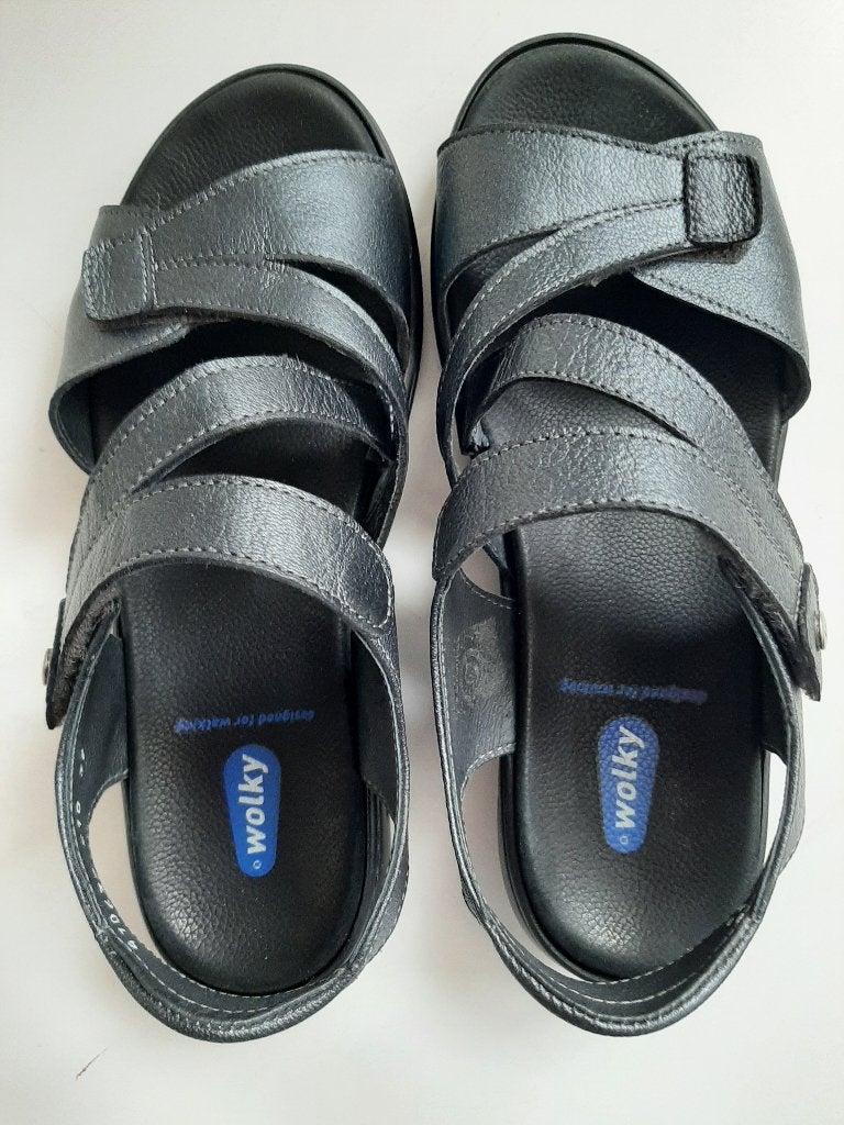 Wolky sandalen maat 39, Kleding | Dames, Schoenen, Wolky, Blauw, Gedragen, Sandalen of Muiltjes