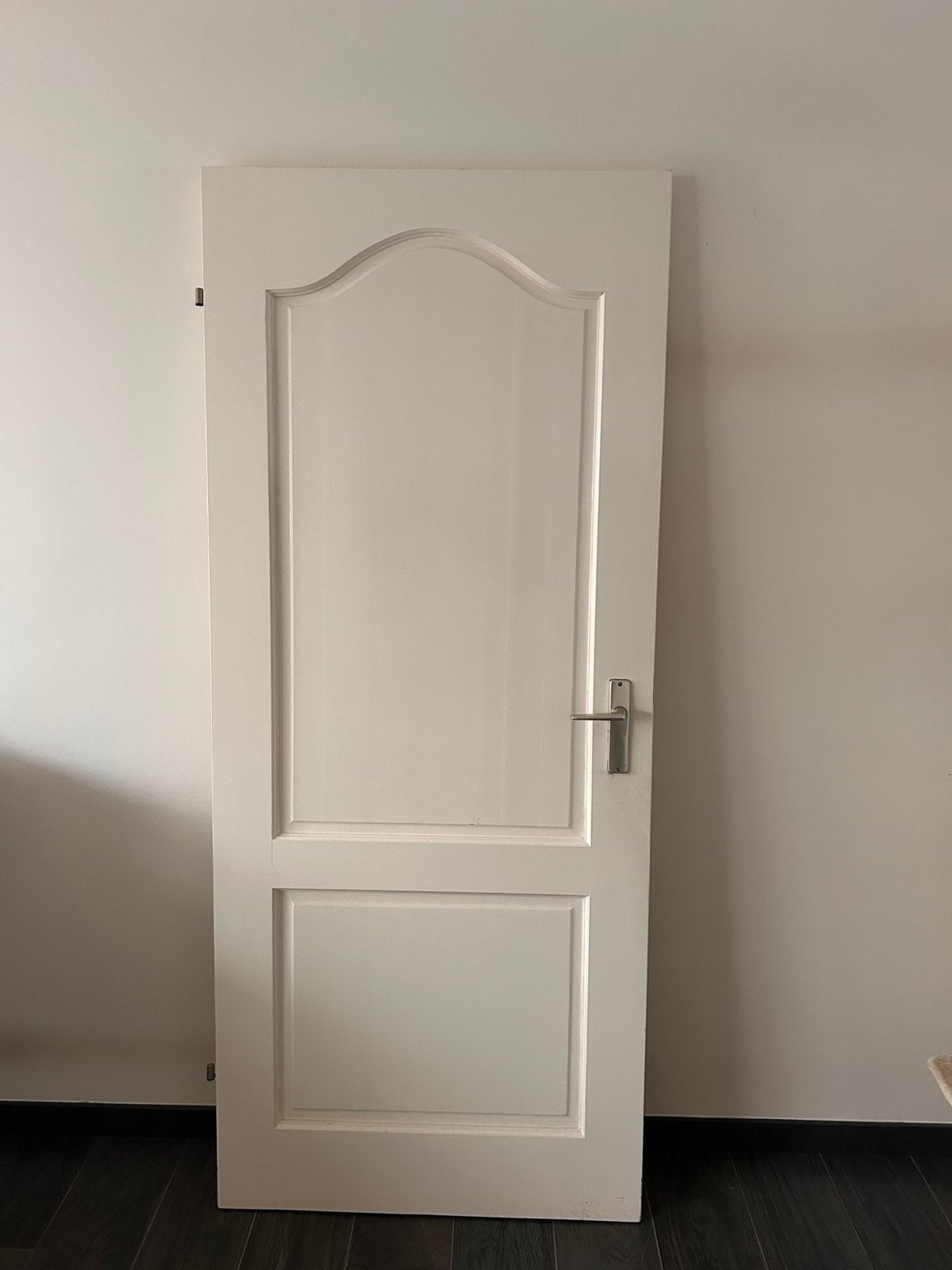 Kamerdeur hout wit zonder slot, Ophalen, Zo goed als nieuw, Binnendeur, 200 tot 215 cm