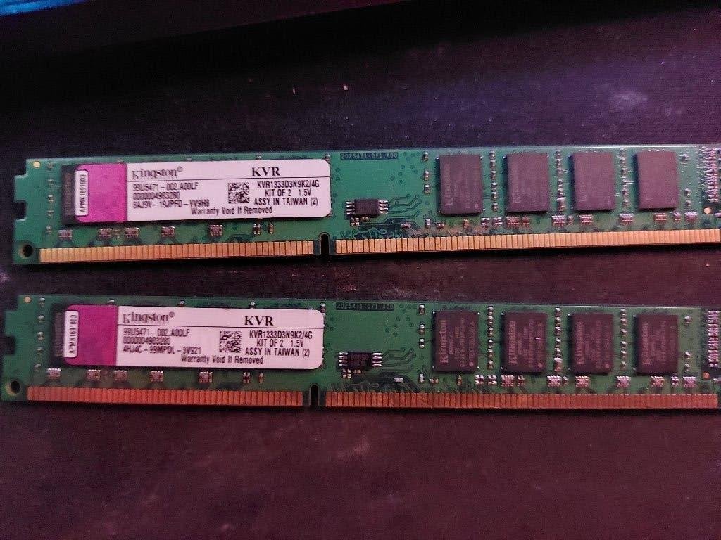 Kingston ValueRAM 4GB DDR3 Kit (2x 2GB), Gebruikt, Kingston, DDR3, Info@kingston.com