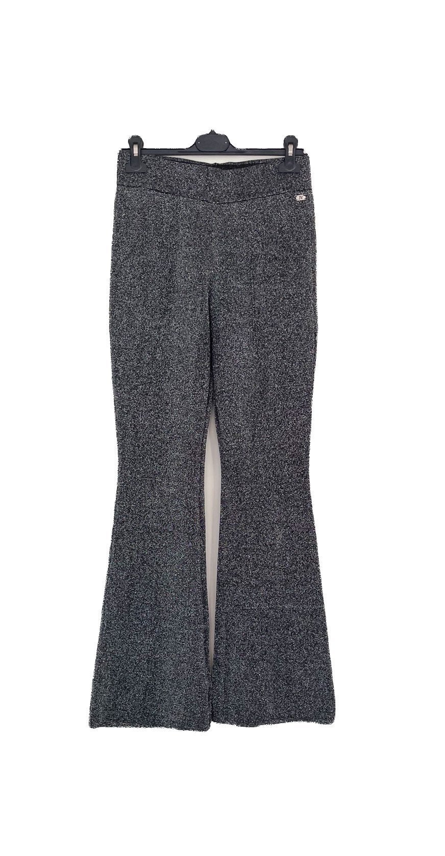 Josh V zwarte elastische broek met zilver glitters M/L, Maat 38/40 (M), Ophalen of Verzenden, Zo goed als nieuw, Lang