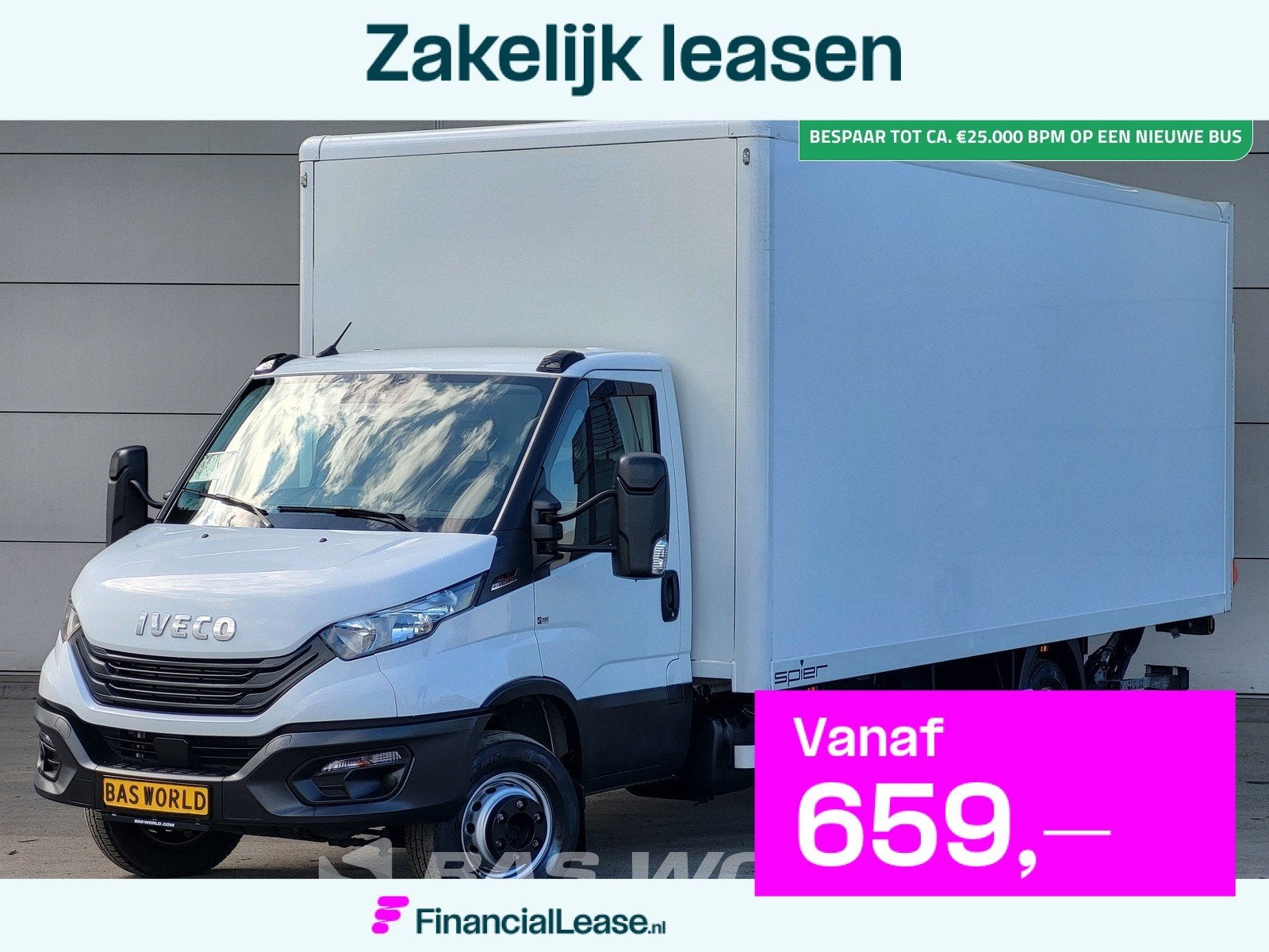 Iveco Daily 72C21 3.0L Automaat 1000KG Laadklep Luchtvering, Automaat, Stof, Gebruikt, Euro 6