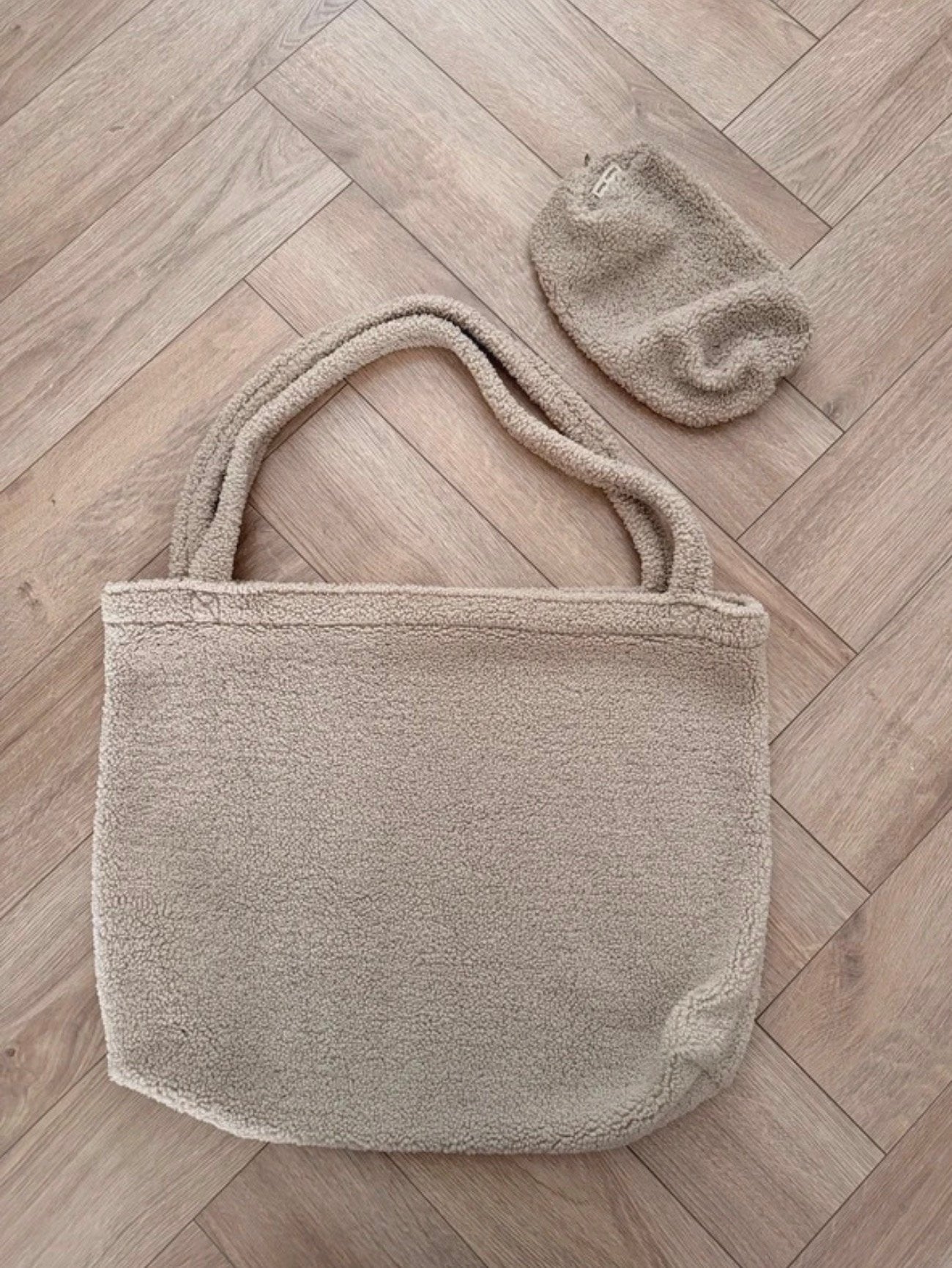Studio Noos mom bag + pouch teddy beige, Ophalen of Verzenden, Zo goed als nieuw, Beige