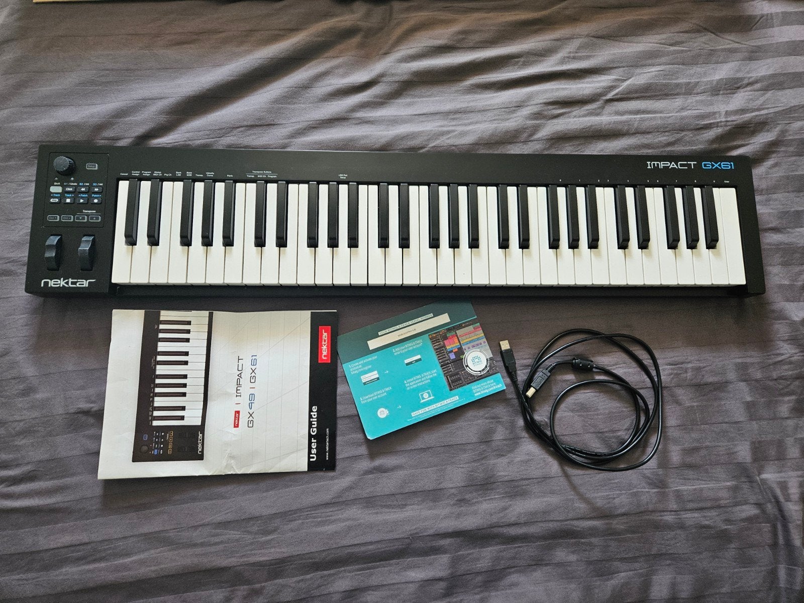 Nektar Impact GX61 MIDI Controller Keyboard - vrijwel nie, Overige merken, 61 toetsen, Ophalen of Verzenden, Zo goed als nieuw