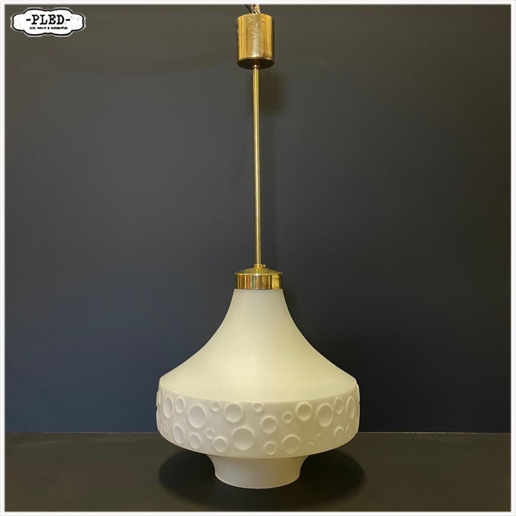 SpaceAge lamp Hanglamp Plafondlamp, Ophalen, Gebruikt, Glas, Nb