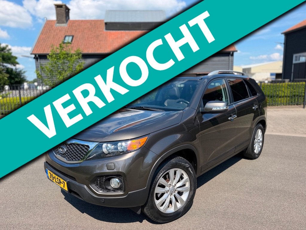 Kia Sorento 2.4 X-CLUSIVE AUTOMAAT LEER PANORAMDAK CAMERA TR, Auto's, Kia, Gebruikt, Zwart, 4 cilinders, 2359 cc