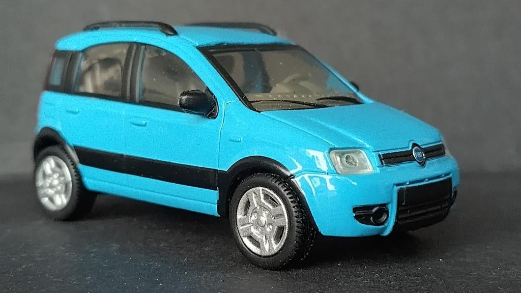 Fiat Panda 4x4 blue 1:43 Newray Pol, Overige merken, Auto, Verzenden, .