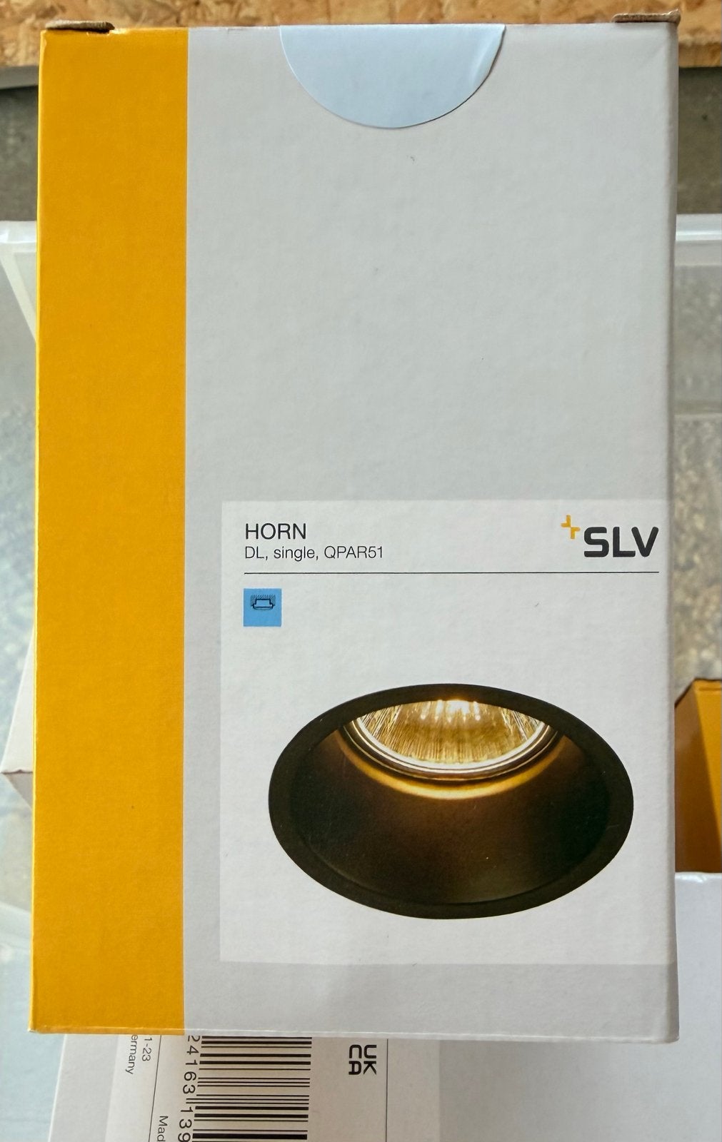 20x spot SLV Inbouwspot 50W ø75mm Mat Zwart - Nieuw in doos, Halogeen, GU10, Nieuw, Ophalen of Verzenden