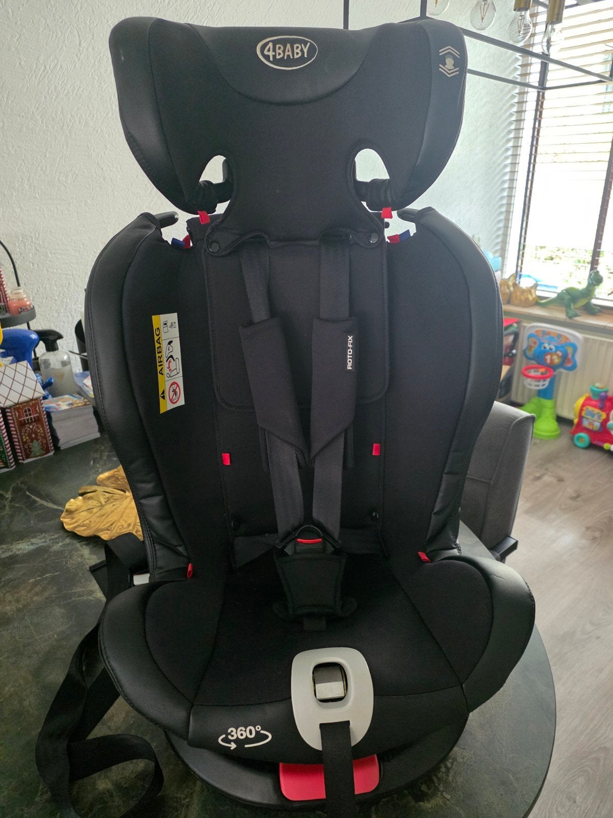 4Baby Roto-Fix 360 autostoel - Draaibaar en Isofix, Gebruikt, Ophalen, Overige merken, Verstelbare rugleuning