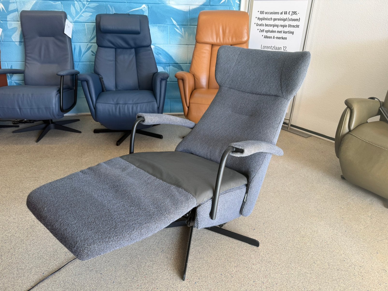 Prominent sta op stoel relax fauteuil gratis bezorging, Ophalen of Verzenden, Zo goed als nieuw, Leer, Ruim 100 midellen met bezorging en garantie